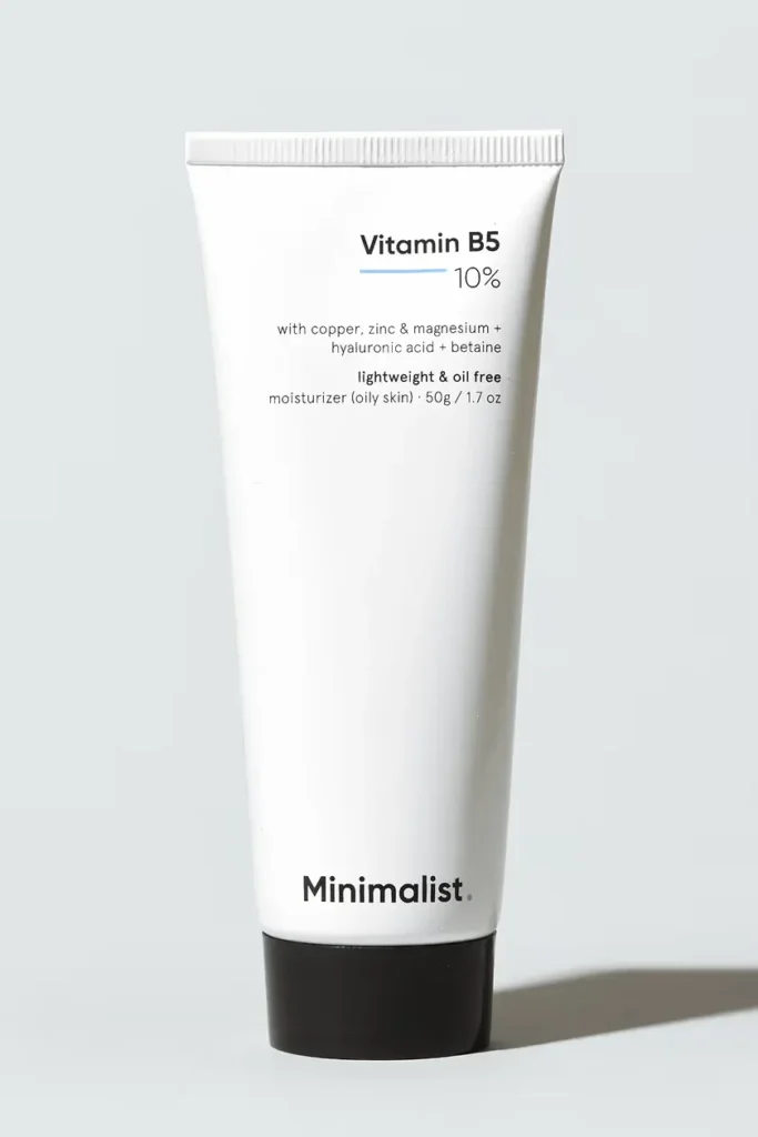 Minimalist Vitamin B5 Gel Moisturizer for oily skin