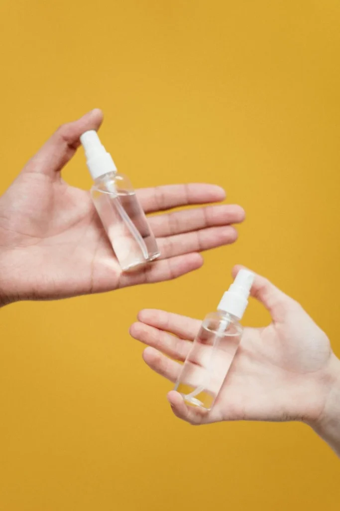 Skincare serum comparison bottles
