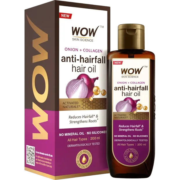 WOW Onion Black Seed Hair Oil for men 